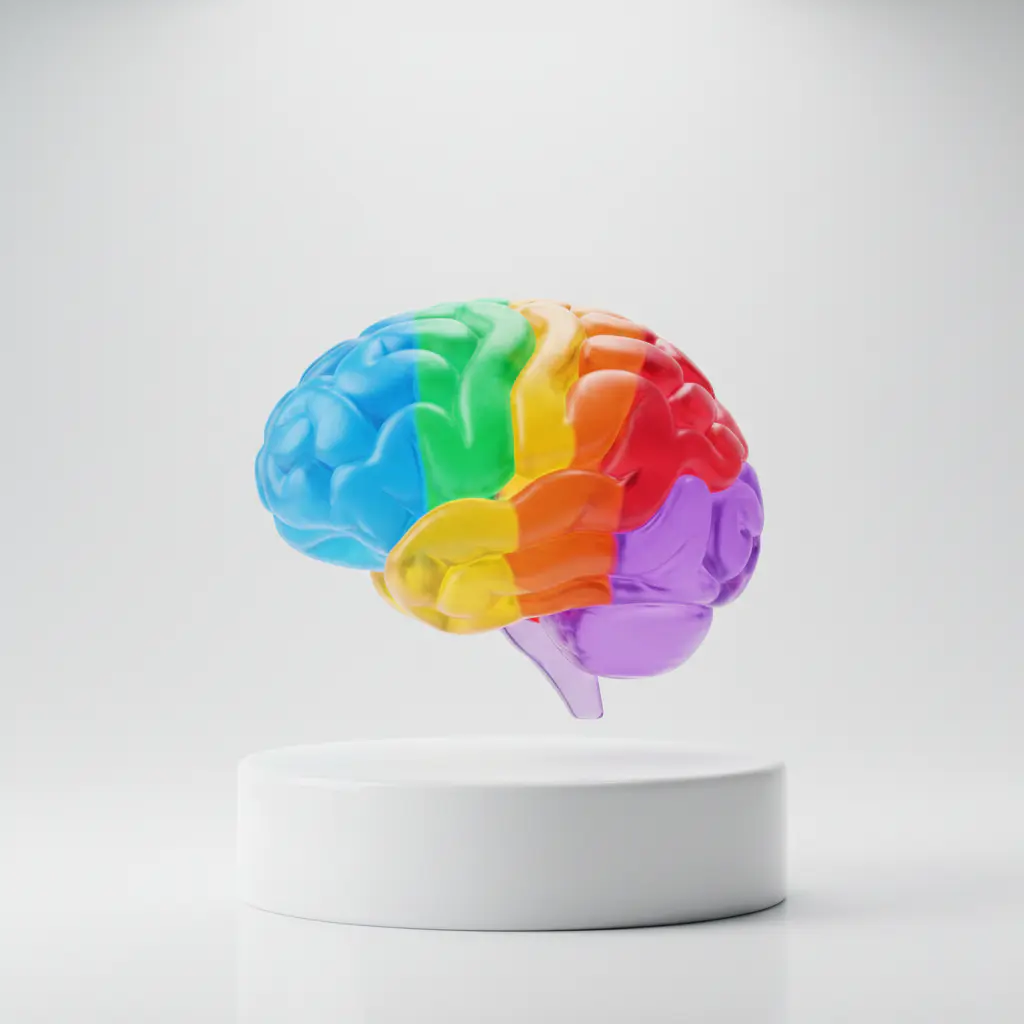 Icono de cerebro estilizado